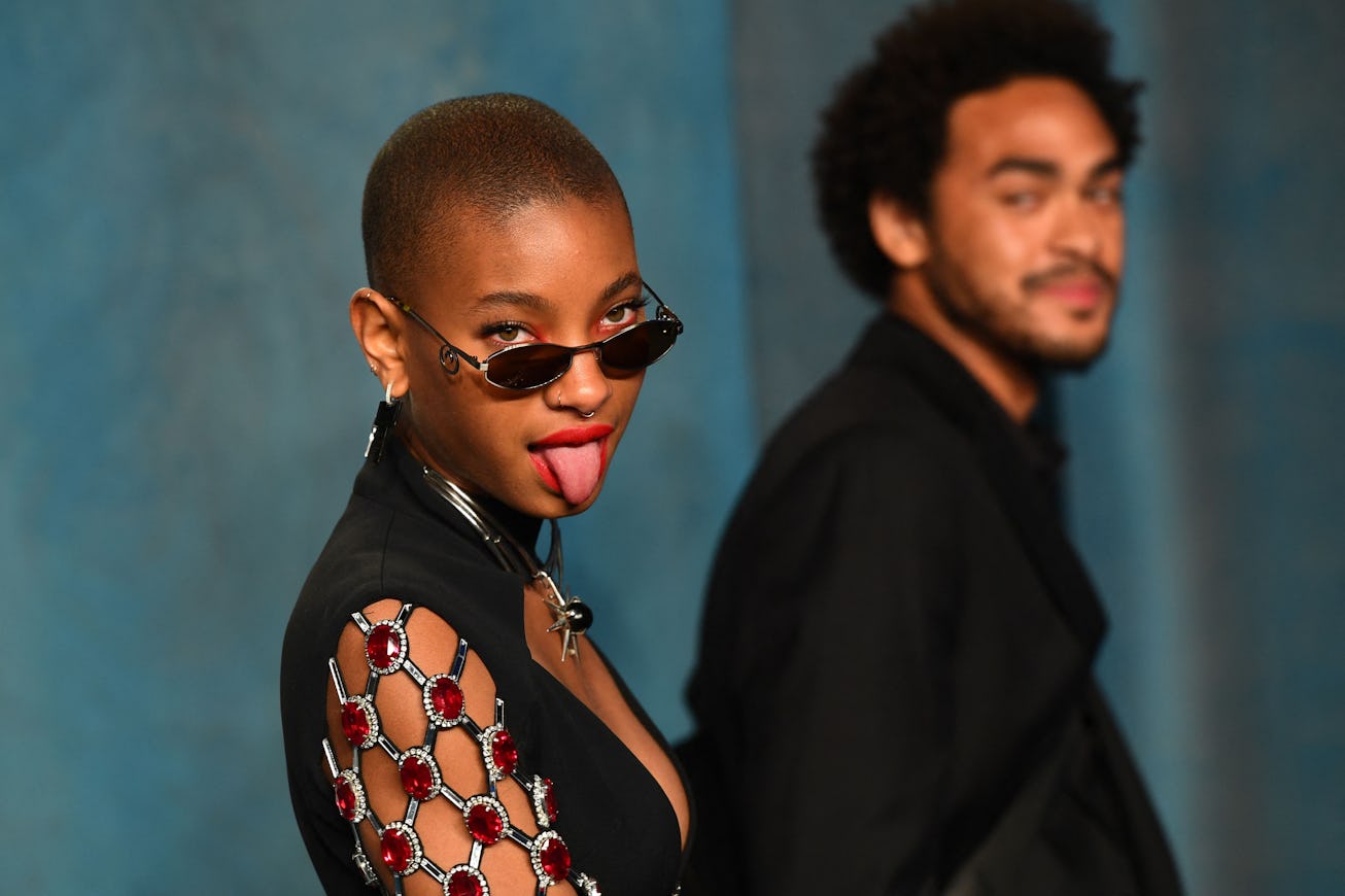 US singer Willow Smith attends the 2022 Vanity Fair Oscar Party following the 94th Oscars at the The...