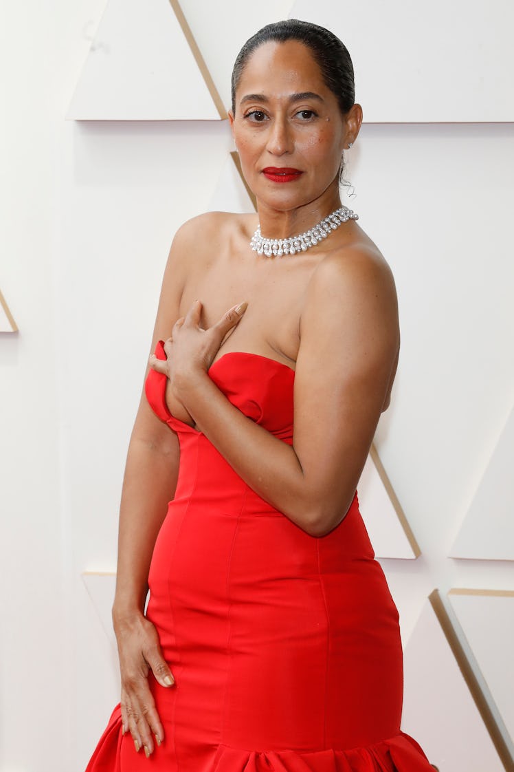 LOS ANGELES; USA - MARCH 27, 2022: Tracee Ellis Ross arrives on the red carpet outside the Dolby The...