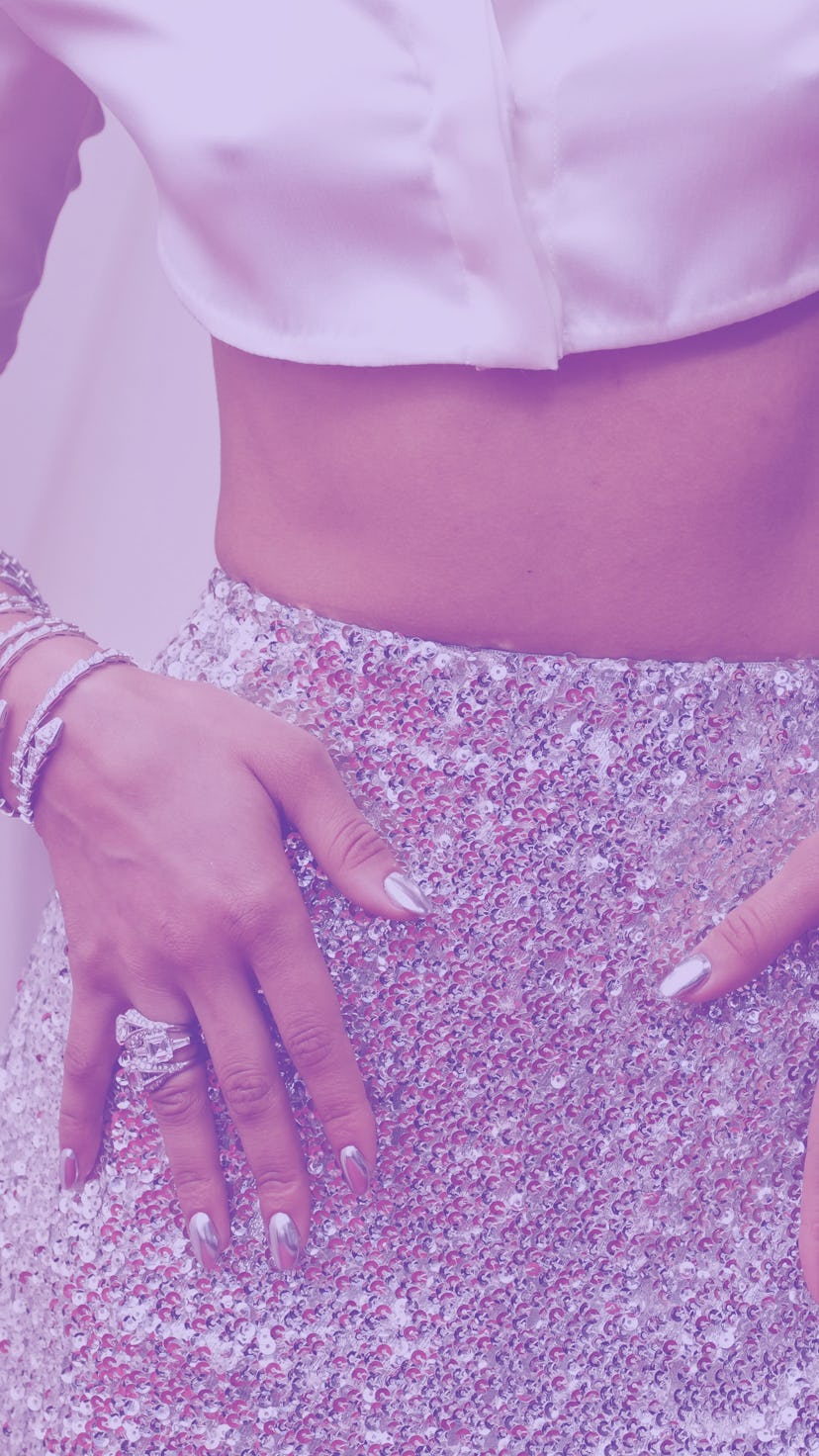 HOLLYWOOD, CALIFORNIA - MARCH 27: Zendaya, fashion detail attends the 94th Annual Academy Awards at ...