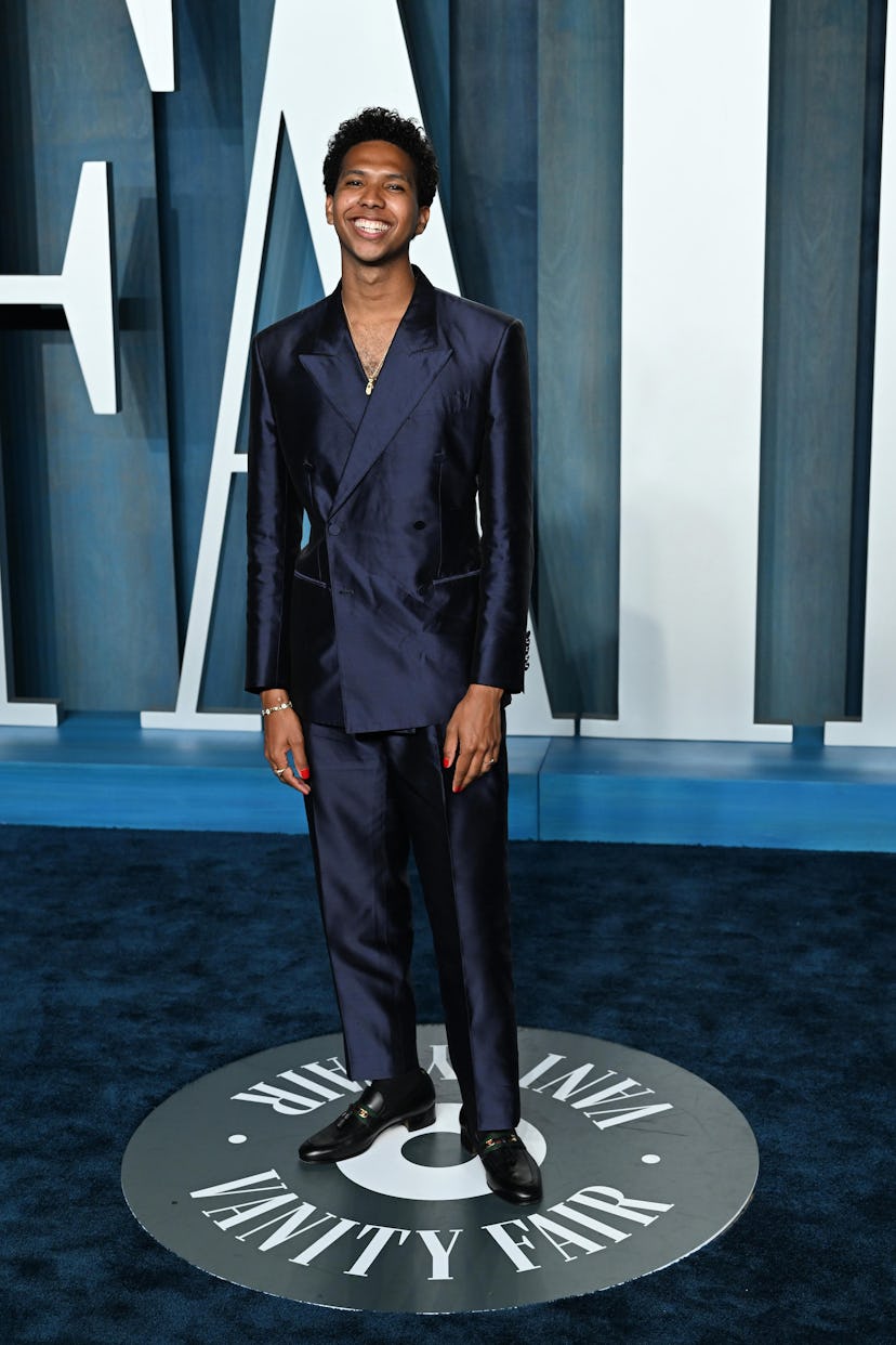 BEVERLY HILLS, CALIFORNIA - MARCH 27: Tyler Mitchell attends the 2022 Vanity Fair Oscar Party Hosted...