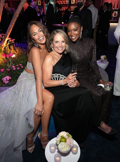 BEVERLY HILLS, CALIFORNIA - MARCH 27: Chrissy Teigen, Katie Couric and Gabrielle Union attend the 20...