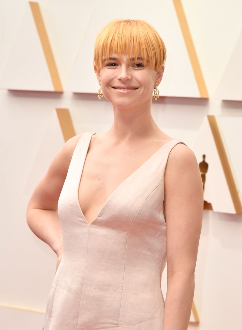 Irish actress Jessie Buckley attends the 94th Oscars at the Dolby Theatre in Hollywood, California o...