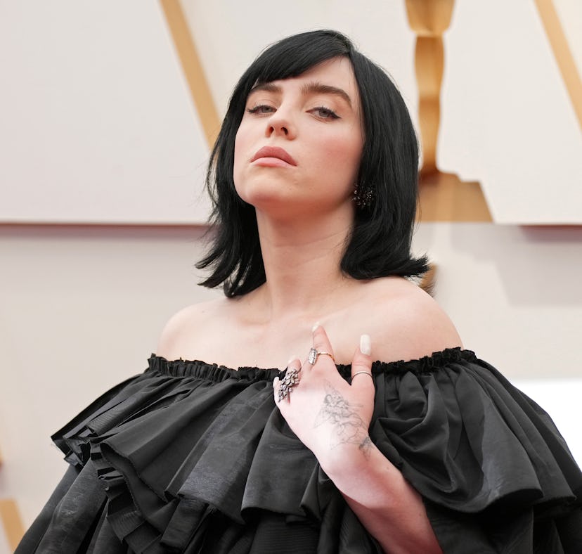 HOLLYWOOD, CALIFORNIA - MARCH 27: Billie Eilish attends the 94th Annual Academy Awards at Hollywood ...