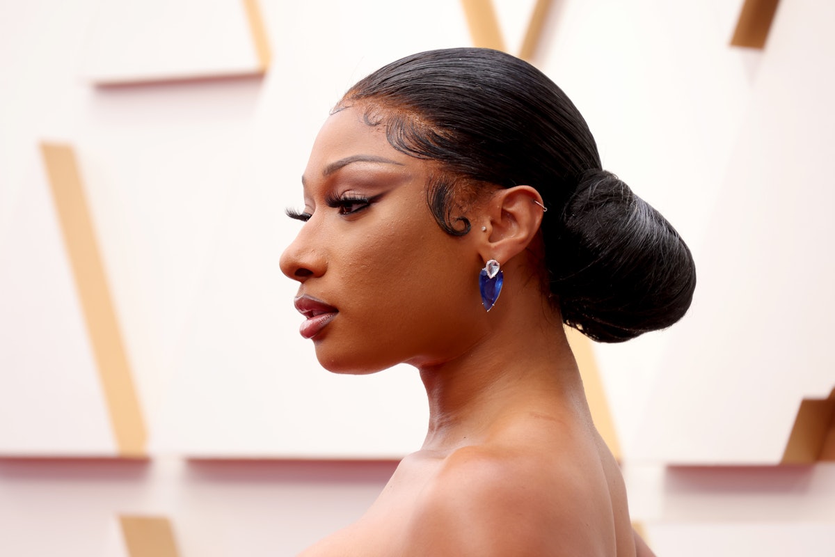 Megan Thee Stallion attends the  2022 Oscars.