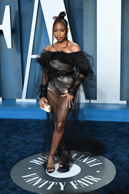 BEVERLY HILLS, CALIFORNIA - MARCH 27: Normani attends the 2022 Vanity Fair Oscar Party Hosted by Rad...