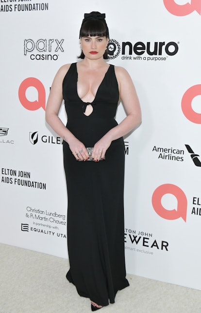 WEST HOLLYWOOD, CALIFORNIA - MARCH 27: Kathryn Gallagher attends Elton John AIDS Foundation's 30th A...