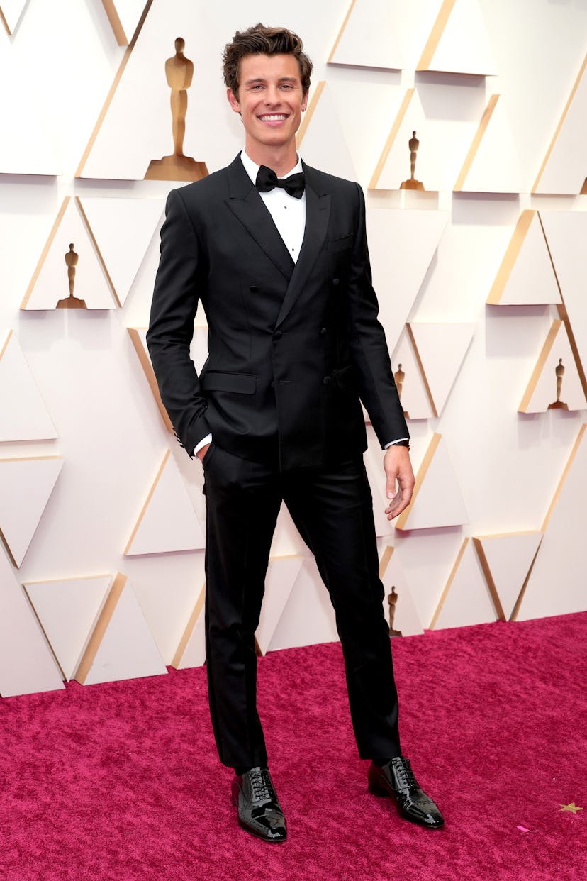 HOLLYWOOD, CALIFORNIA - MARCH 27: Shawn Mendes attends the 94th Annual Academy Awards at Hollywood a...