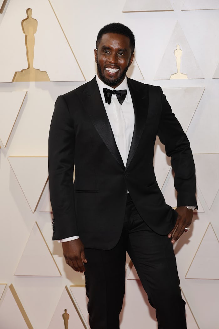 HOLLYWOOD, CALIFORNIA - MARCH 27: Sean 'Diddy' Combs attends the 94th Annual Academy Awards at Holly...