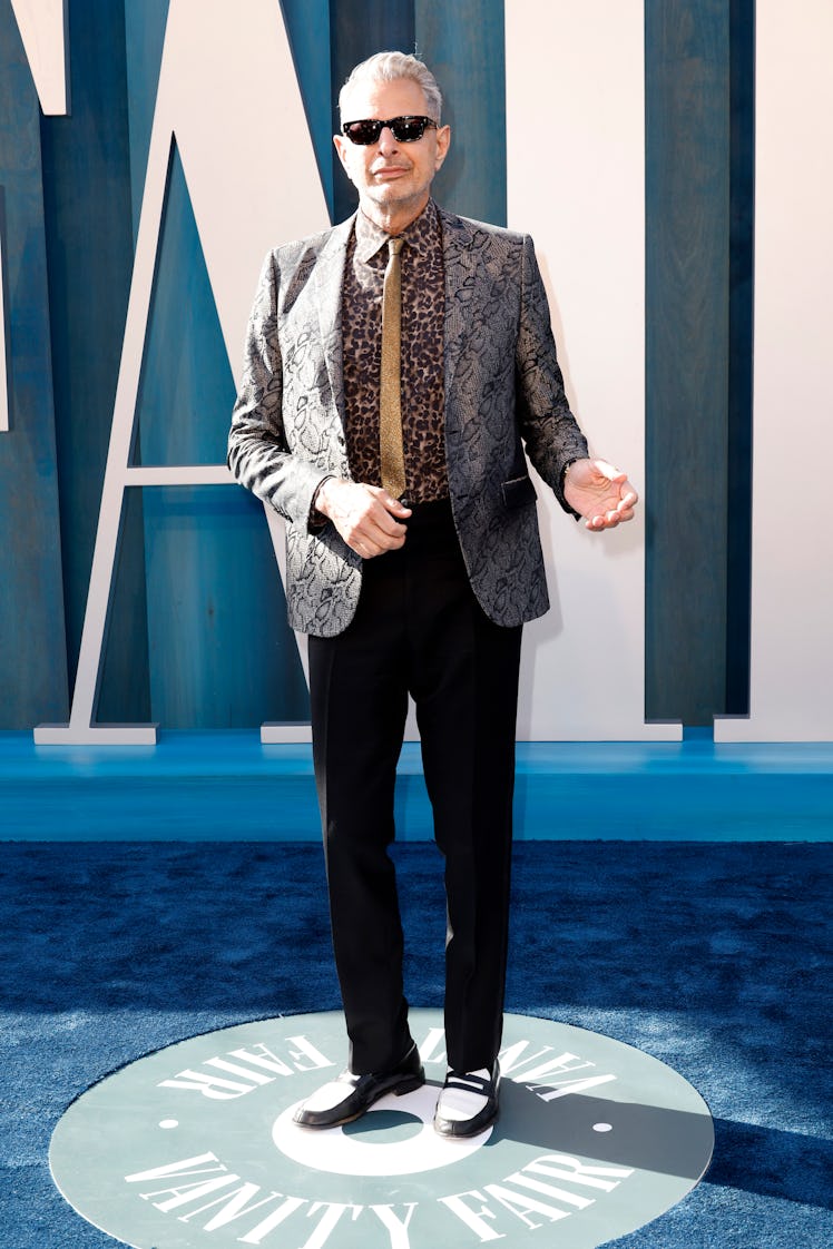 Jeff Goldblum attends the 2022 Vanity Fair Oscar Party 