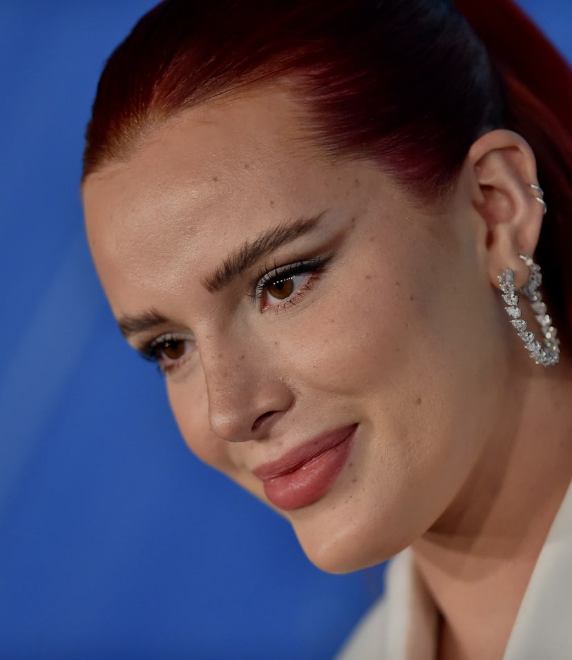 WEST HOLLYWOOD, CALIFORNIA - NOVEMBER 04: Bella Thorne attends amfAR Gala Los Angeles 2021 on Novemb...