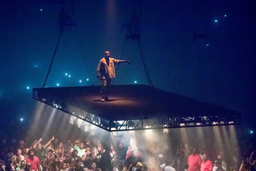 Kanye West performs during The Saint Pablo Tour in 2016.