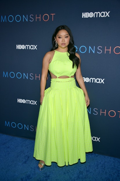 WEST HOLLYWOOD, CALIFORNIA - MARCH 23: Lana Condor attends the special screening of HBO Max's "Moons...