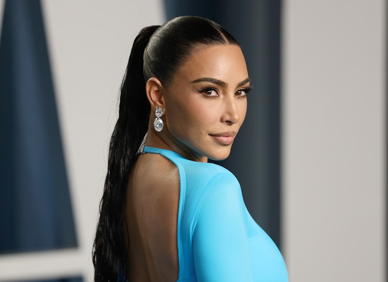 Kim Kardashian at the Vanity Fair Oscars Party.
