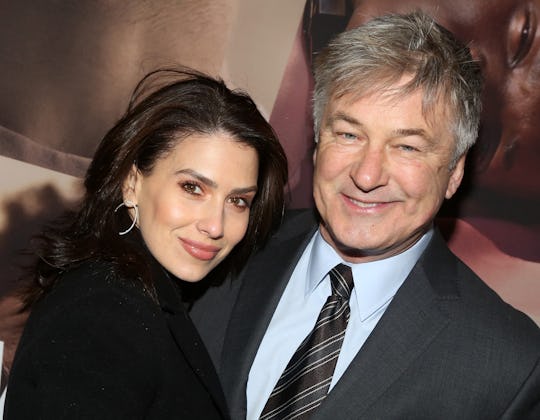 NEW YORK, NEW YORK -FEBRUARY 20: Hilaria Baldwin and husband Alec Baldwin pose at the opening night ...