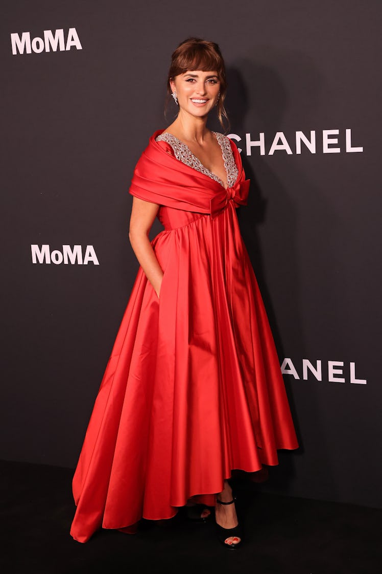 Penelope Cruz, wearing Chanel, attends the 2021 MoMA Film Benefit 