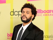 LOS ANGELES, CALIFORNIA - MAY 23: The Weeknd poses backstage for the 2021 Billboard Music Awards, br...