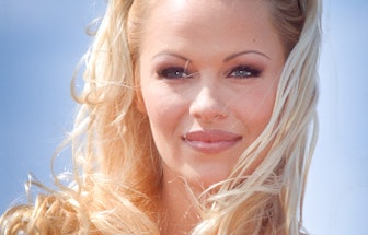 Pamela Anderson attends the « Barb Wire » Photocall during the 47th Annual Cannes Film Festival on M...