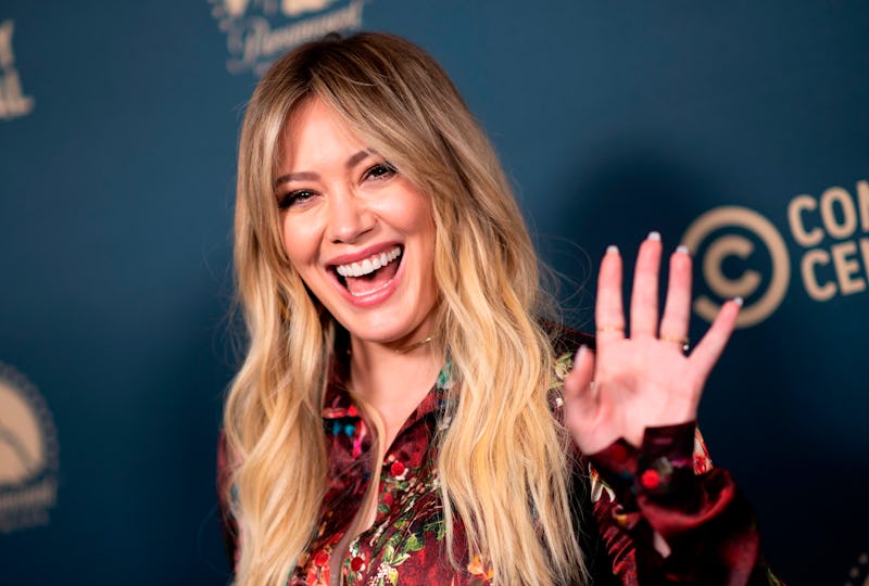 US actress Hilary Duff attends the first Comedy Central, Paramount Network and TV Land Press Day, on...