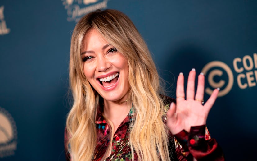 US actress Hilary Duff attends the first Comedy Central, Paramount Network and TV Land Press Day, on...