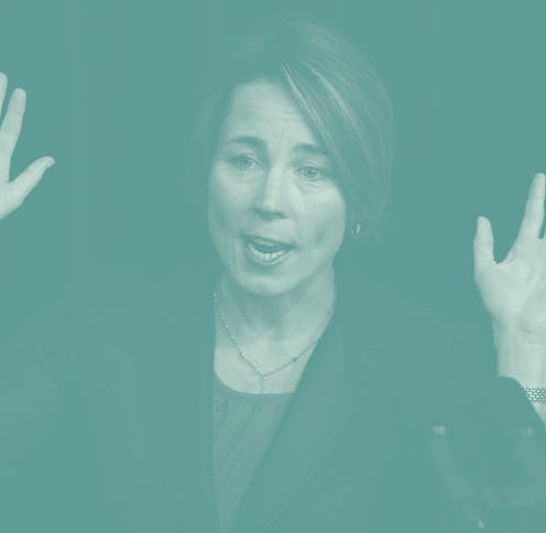 (Boston, MA - 3/29/17) Attorney General Maura Healey speaks during a news conference announcing a $2...