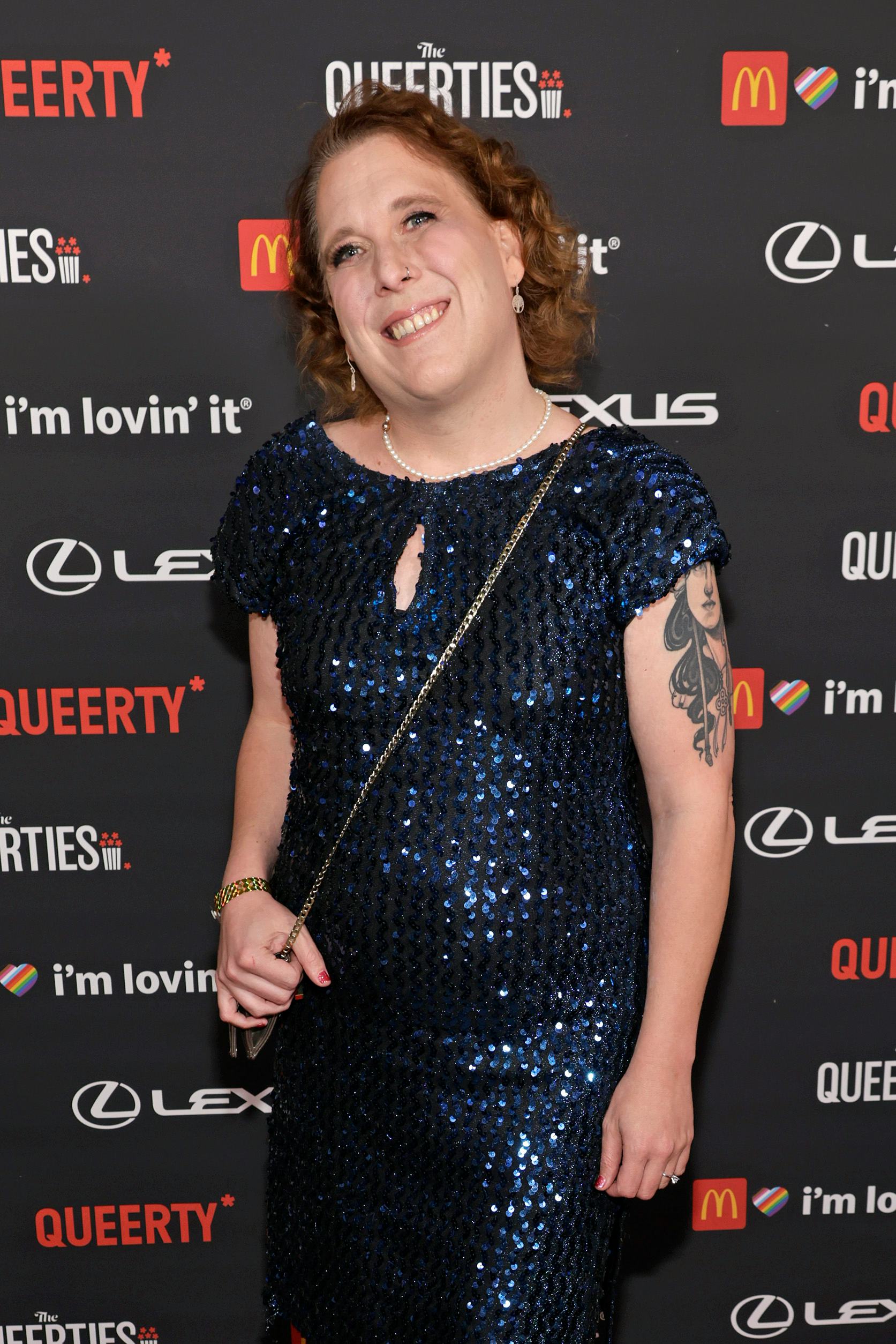 LOS ANGELES, CALIFORNIA - MARCH 01: Amy Schneider
 attends the 2022 The Queerties Awards Celebration...