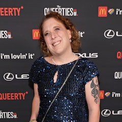 LOS ANGELES, CALIFORNIA - MARCH 01: Amy Schneider
 attends the 2022 The Queerties Awards Celebration...