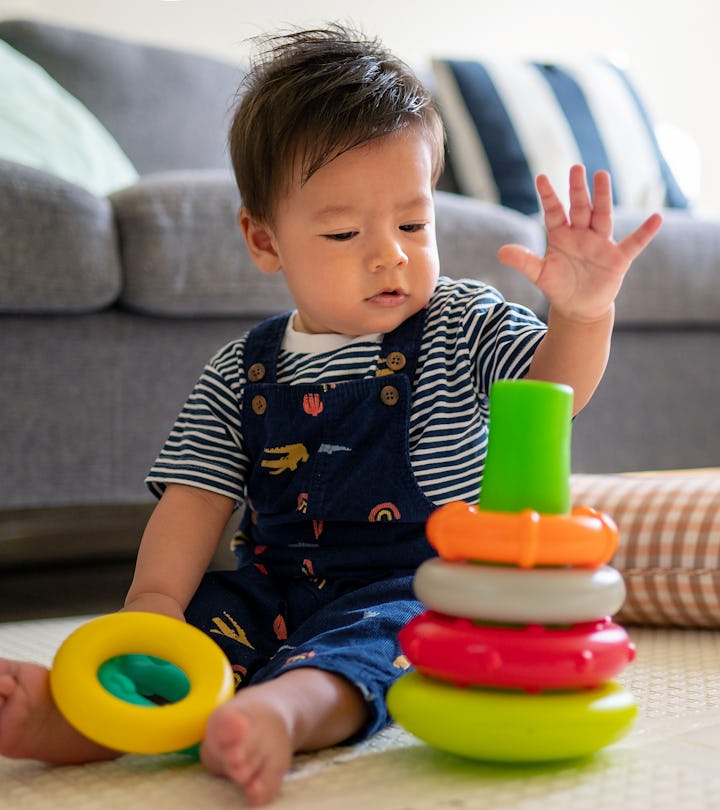 Organic Baby Toys, Construction Rattle, Roller Truck by Estella