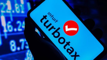 BRAZIL - 2021/09/05: In this photo illustration the TurboTax (Intuit) logo seen displayed on a smart...