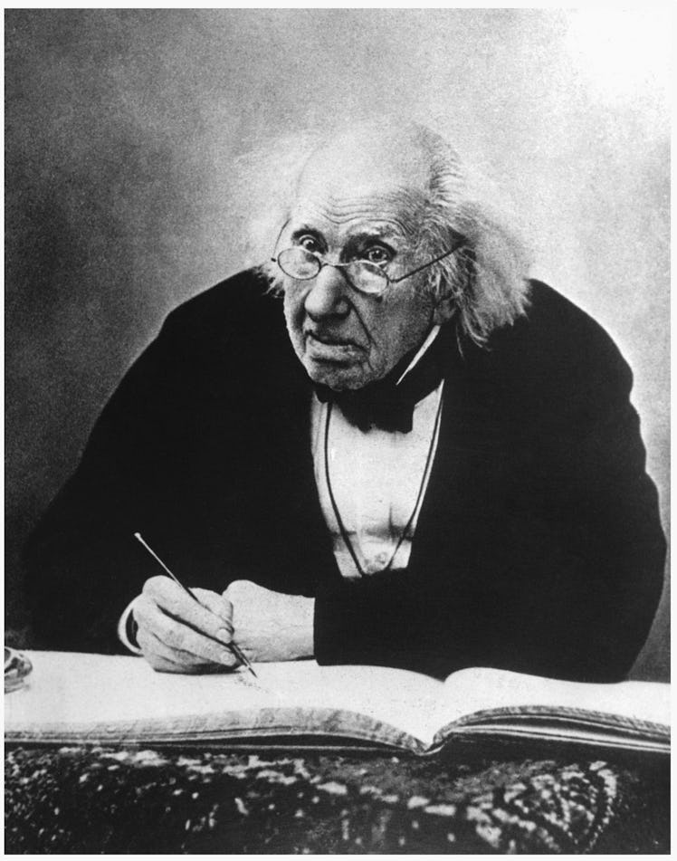 Michel Eugene Chevreul (1786-1889) the French chemist and scholar. (Photo by © Hulton-Deutsch Collec...