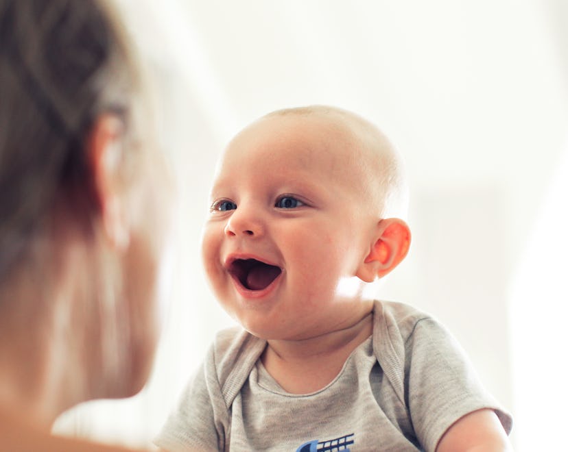 baby laughing