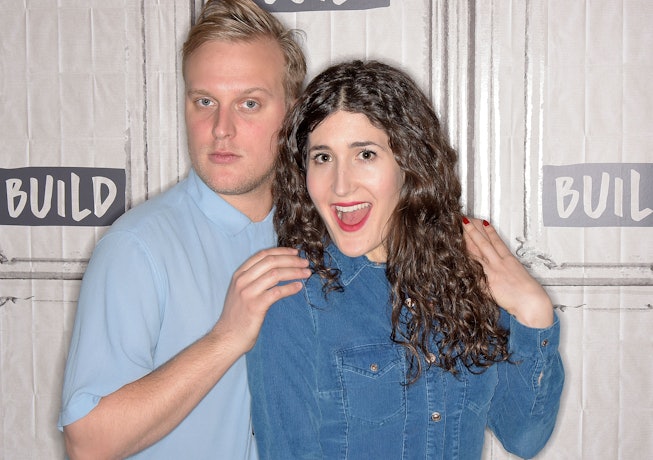 NEW YORK, NY - FEBRUARY 03:  John Early and Kate Berlant attend Build series to discuss "555" at Bui...
