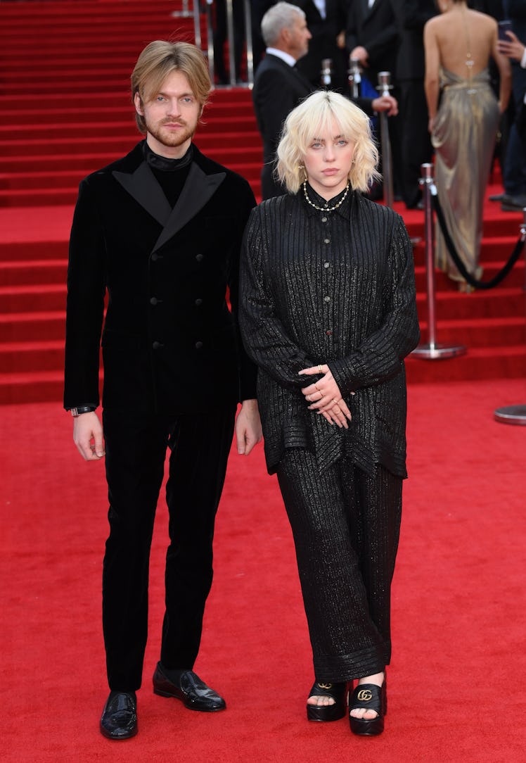 FINNEAS and Billie Eilish attend the "No Time To Die" World Premiere 