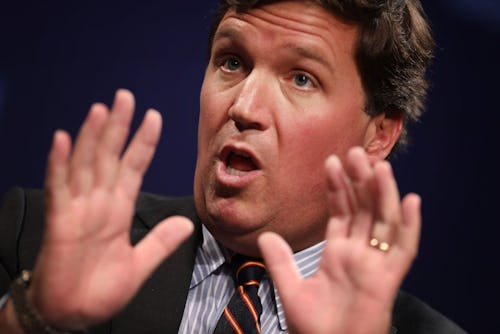 WASHINGTON, DC - MARCH 29: Fox News host Tucker Carlson discusses 'Populism and the Right' during th...