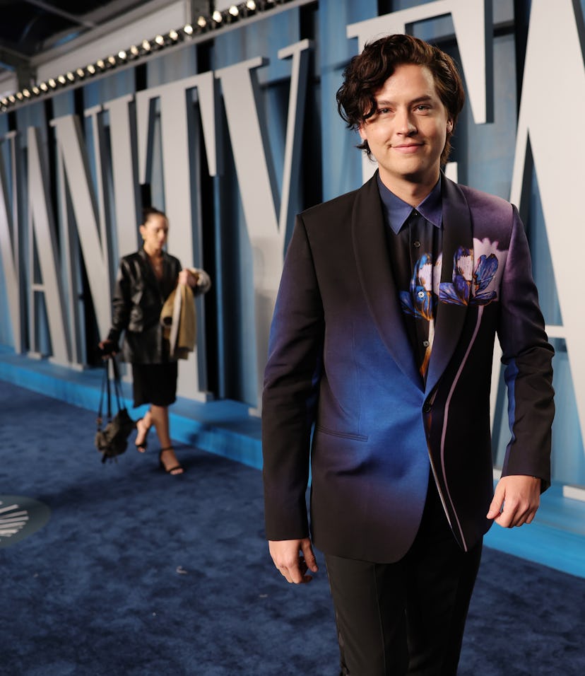 BEVERLY HILLS, CALIFORNIA - MARCH 27: Cole Sprouse attends the 2022 Vanity Fair Oscar Party hosted b...