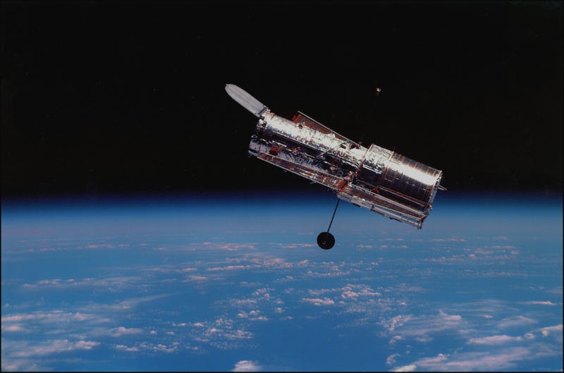Vue du téléescope spatial Hubble, en février 2002. (Photo by NASA/API/Gamma-Rapho via Getty Images)