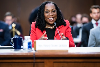 Supreme Court nominee Judge Ketanji Brown Jackson testifies on the second day of her confirmation he...