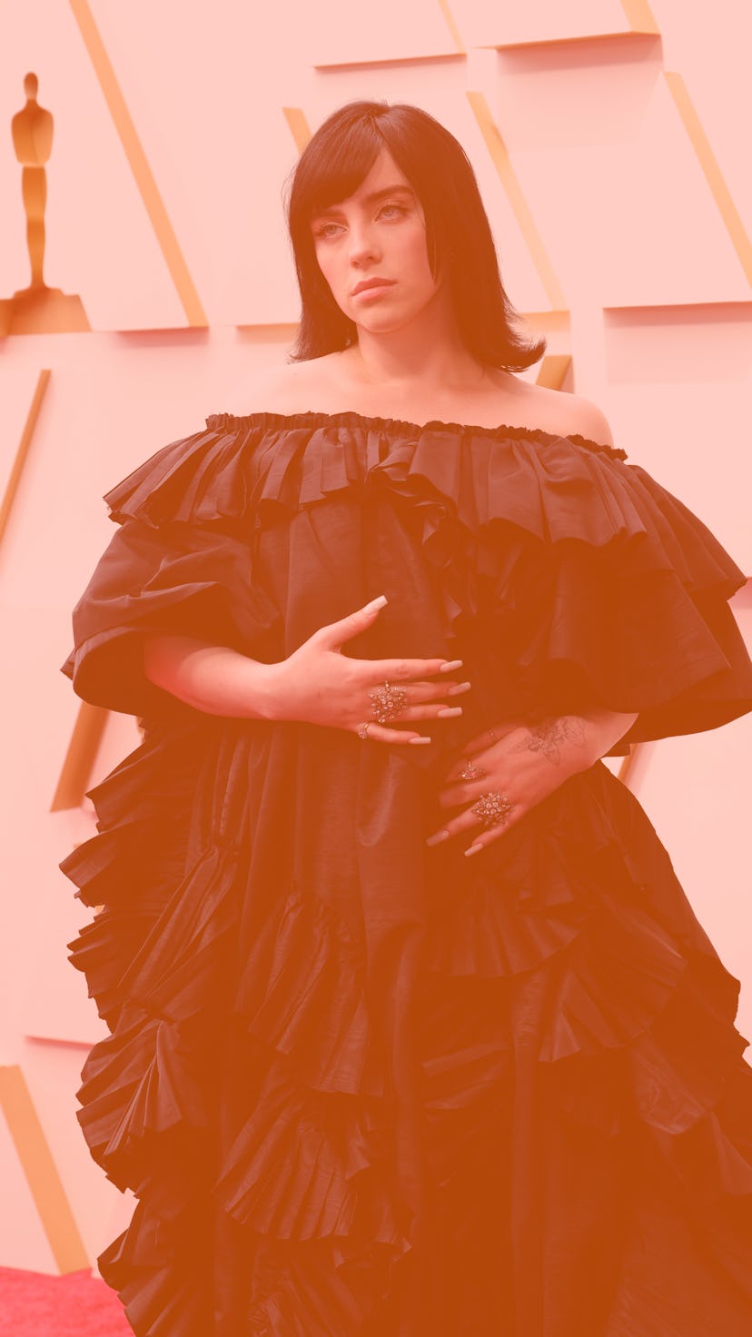 HOLLYWOOD, CALIFORNIA - MARCH 27: Billie Eilish attends the 94th Annual Academy Awards at Hollywood ...