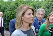 BOSTON MA. - AUGUST 27: Actress Lori Loughlin leaves Moakley Federal Courthouse after a brief hear...