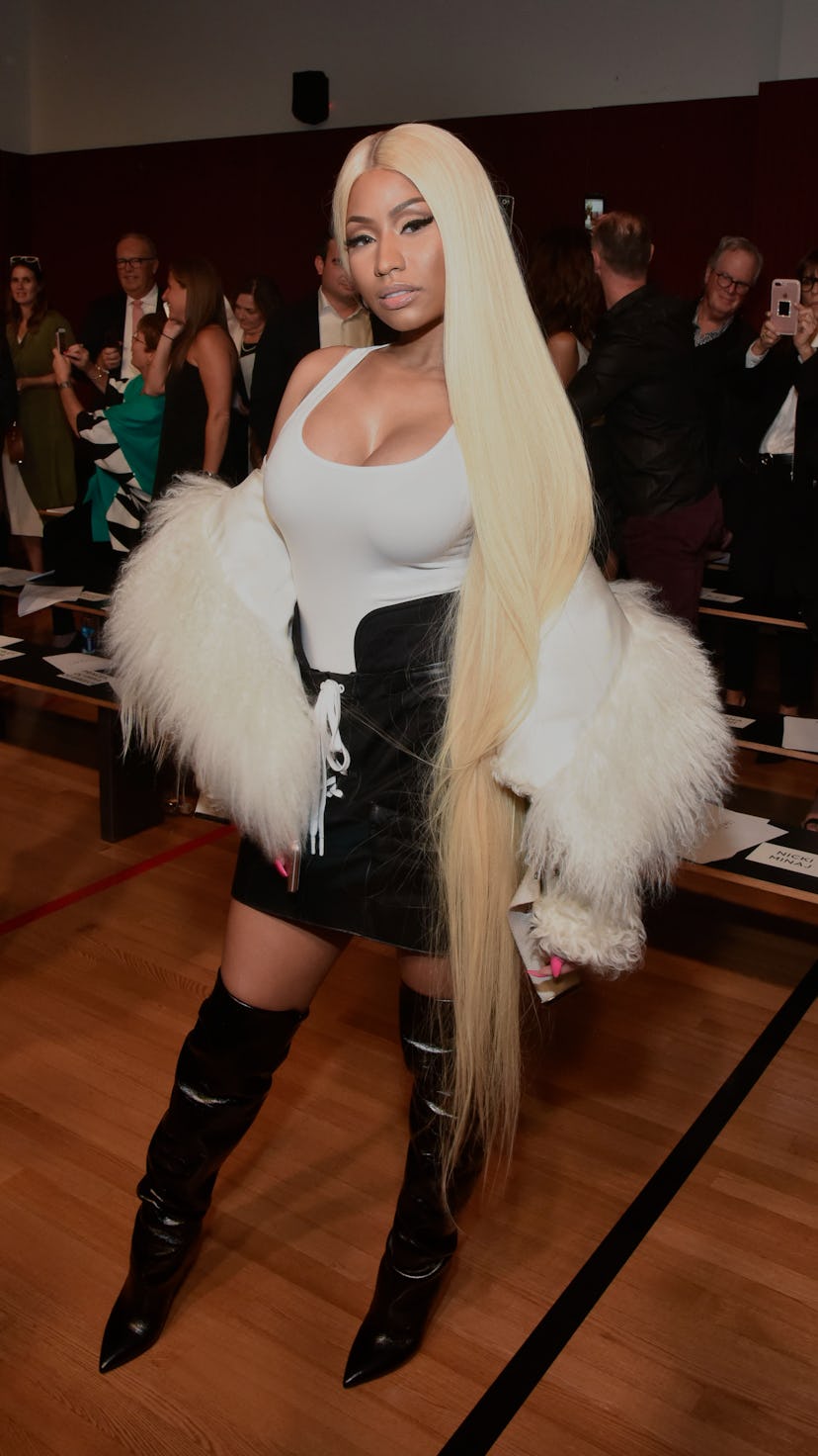 NEW YORK, NY - SEPTEMBER 08:  Nicki Minaj attends the Monse fashion show during New York Fashion Wee...
