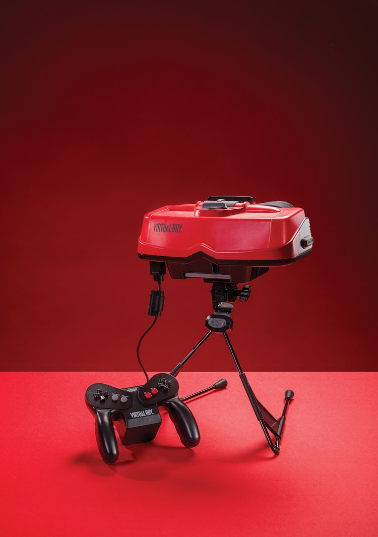 A vintage 1995 Nintendo Virtual Boy video game console and controller, taken on August 13, 2018. (Ph...