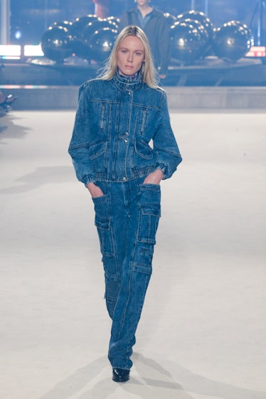 PARIS, FRANCE - MARCH 03: A model walks the runway during the Isabel Marant Womenswear Fall/Winter 2...