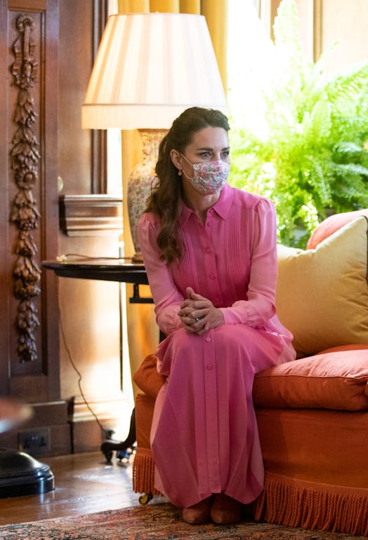 Catherine, Duchess of Cambridge during her meeting with Mila Sneddon, in 2021