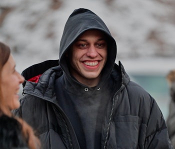 WOODLAND PARK, NEW JERSEY - JANUARY 31: Pete Davidson is seen on the set of "The Home" on January 31...