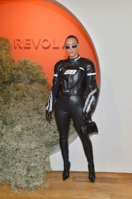 LOS ANGELES, CALIFORNIA - MARCH 03: Kim Kardashian attends the Revolve Social Club VIP Opening at Re...