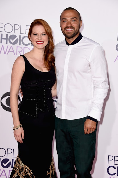 Sarah Drew and Jesse Williams in Los Angeles, California.  (Photo by Steve Granitz/WireImage)