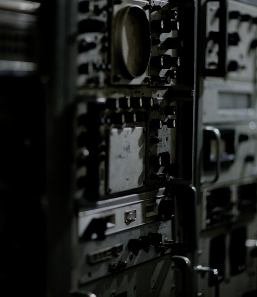 PYONGYANG, NORTH KOREA - APRIL 15: Old radio device in Uss Pueblo ship which was attacked and captur...