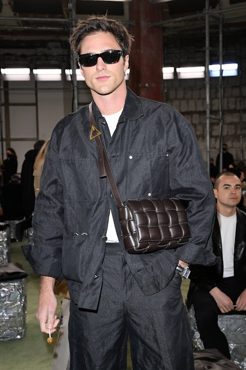 Jacob Elordi at the Bottega Veneta Fall/Winter 2022 Fashion Show during Milan Fashion Week.