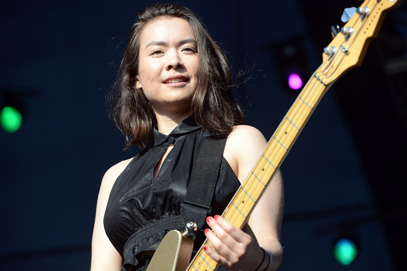 LOS ANGELES, CA - JULY 22:  Singer Mitski performs onstage during FYF Fest on July 22, 2017 in Los A...