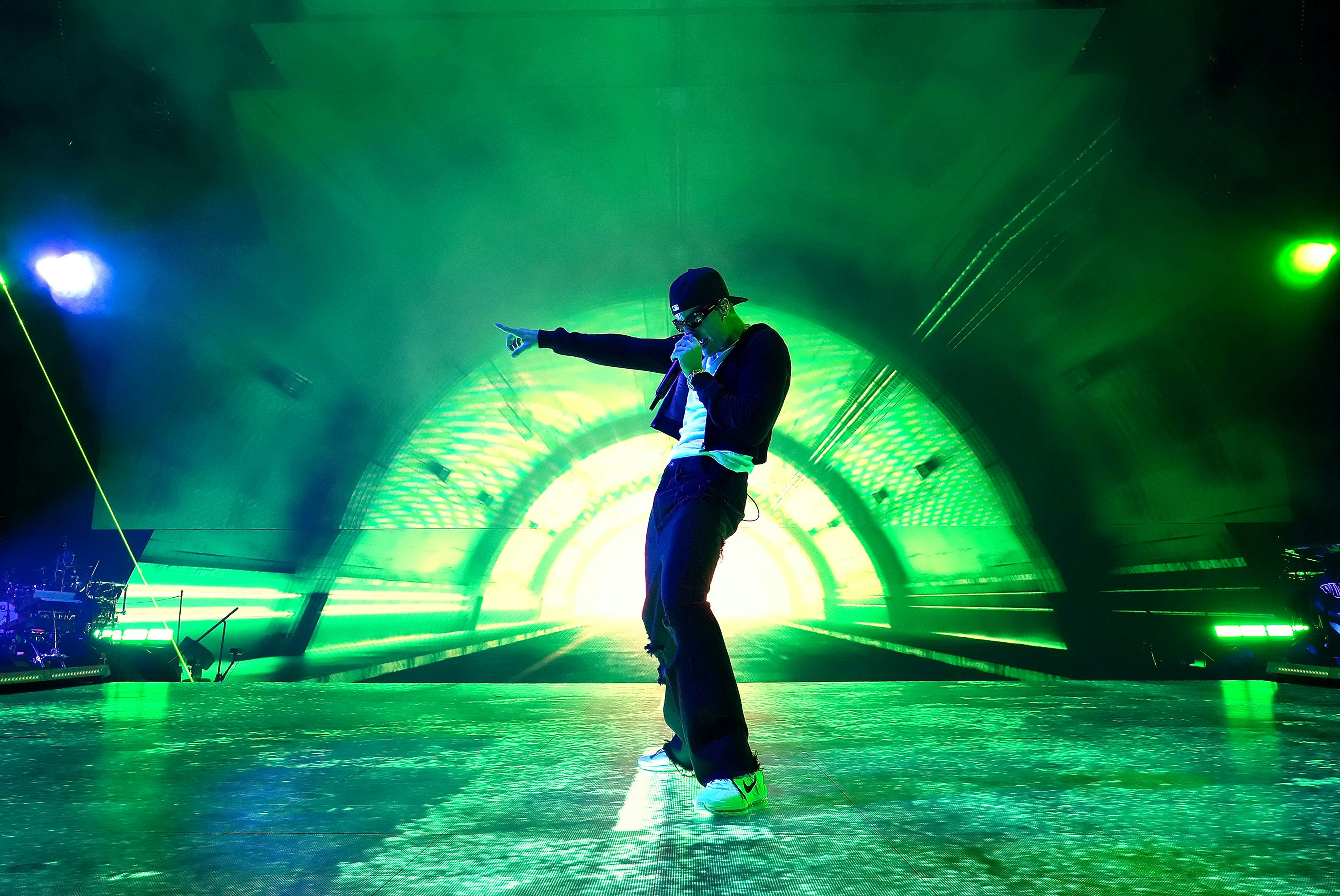 Justin Bieber performed his 'Justice' tour onstage in San Diego, California, on Feb. 18.