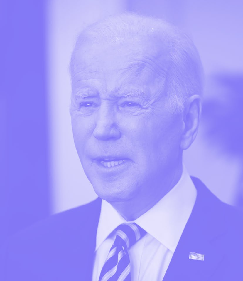 WASHINGTON, DC - MARCH 08: U.S. President Joe Biden speaks in the Roosevelt Room of the White House...